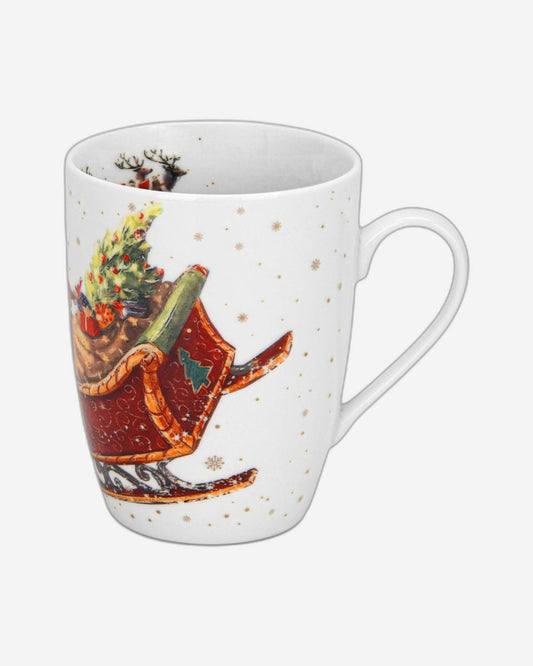 Fissman 2-Piece Mug 360ml Christmas New Bone China