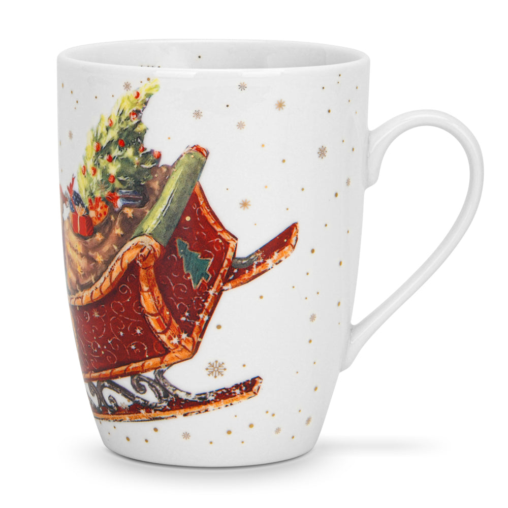Fissman 2-Piece Mug 360ml Christmas New Bone China