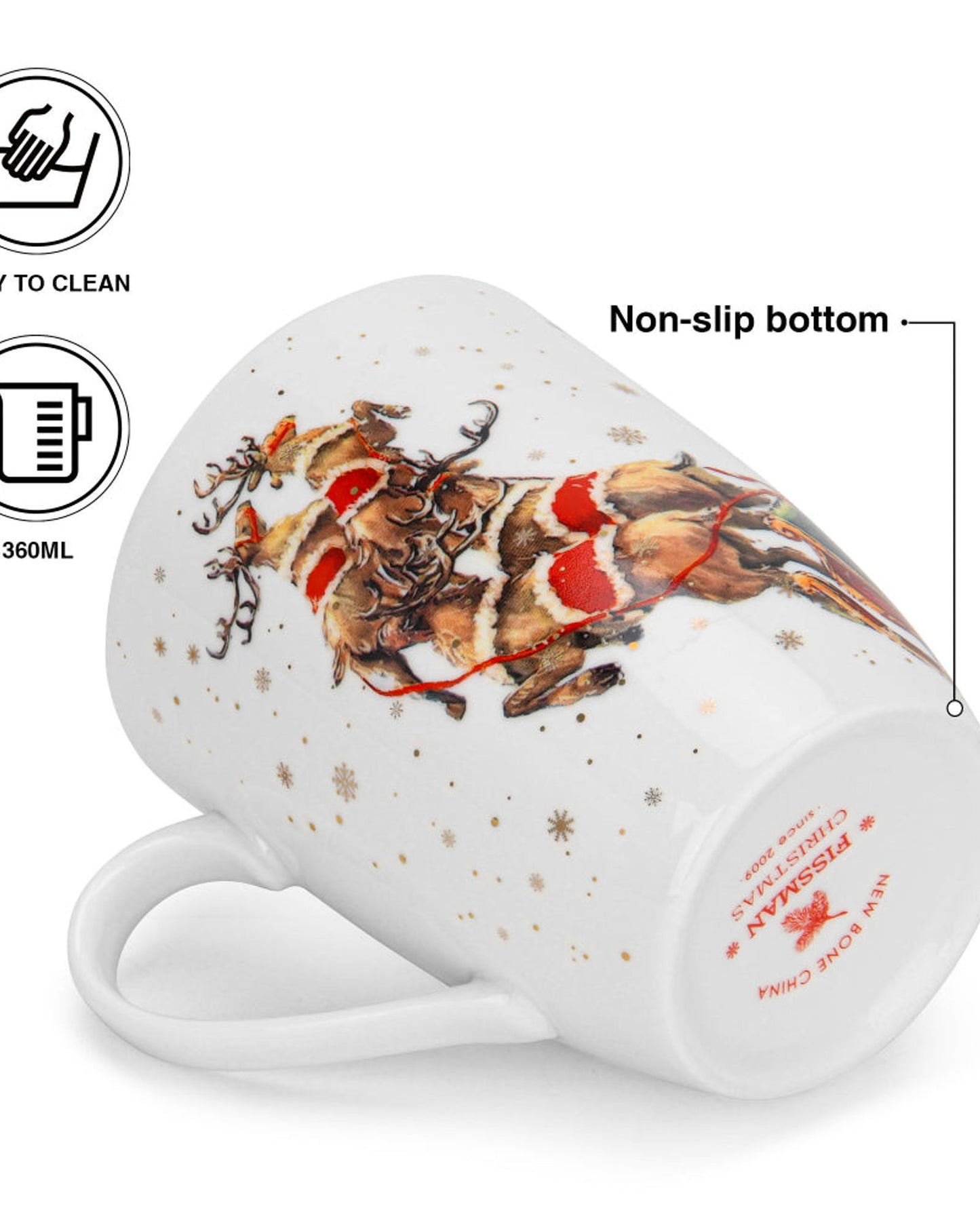 Fissman Mugs Christmas 2Pc 360ml