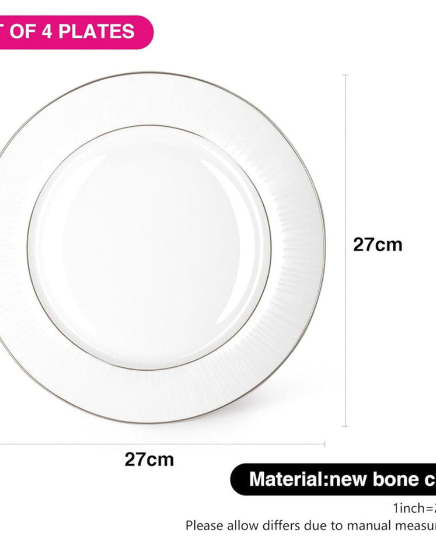 Fissman Plates Nice 4Pc 27cm