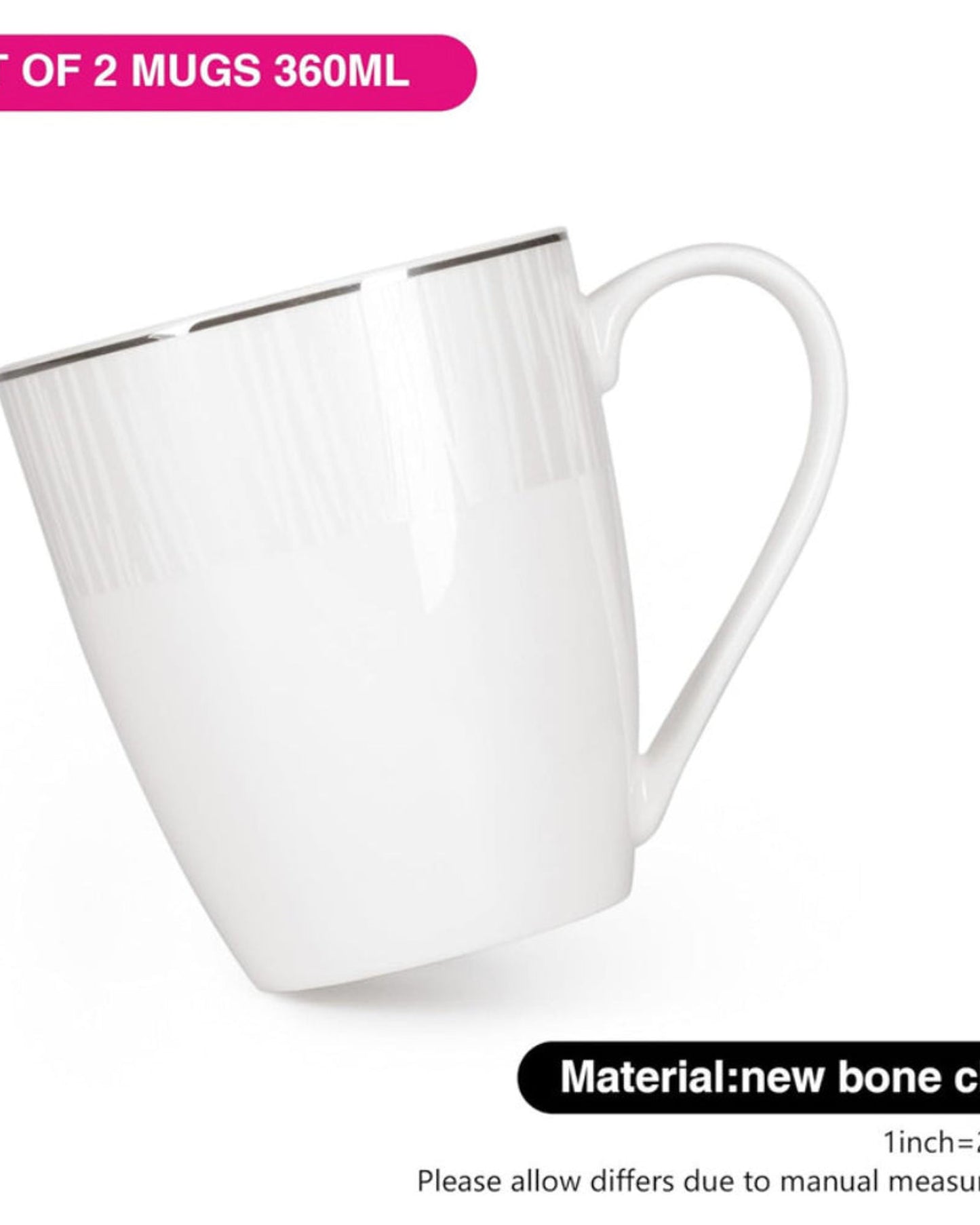 Fissman Mugs Nice 2Pc 360ml