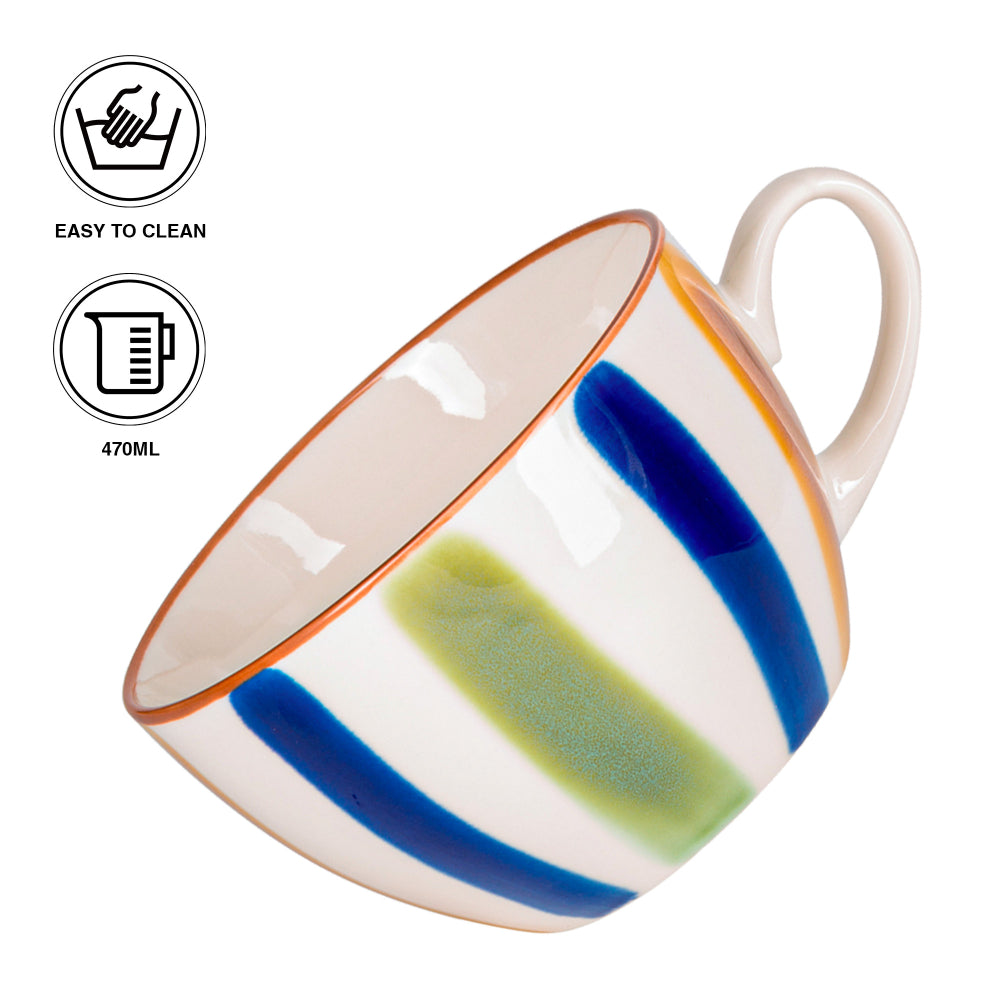 Fissman 2-Piece Cup Porcelain with Elegant And Minimalist Design 470ml