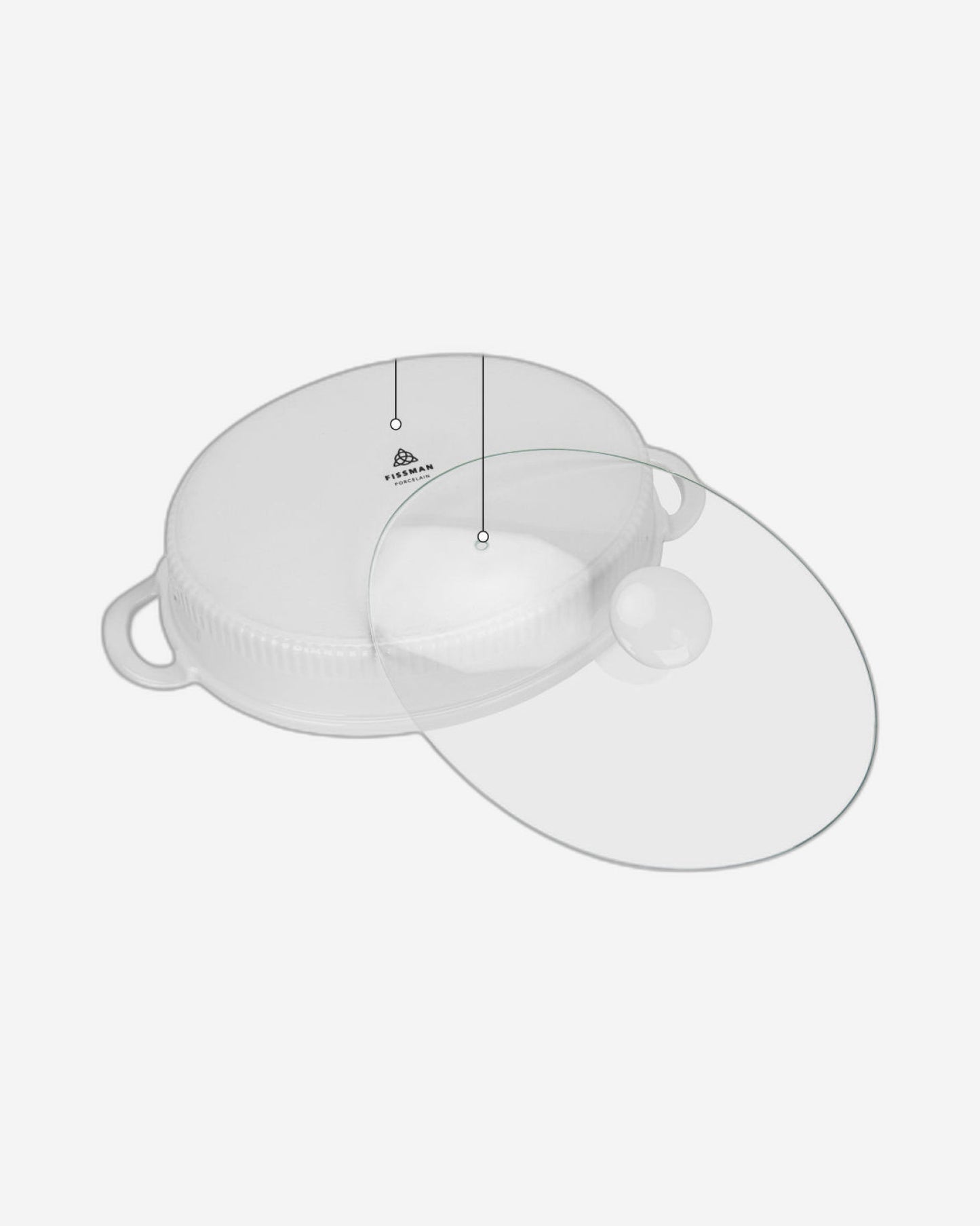 Fissman Dish Oval Porcelain 2.1L