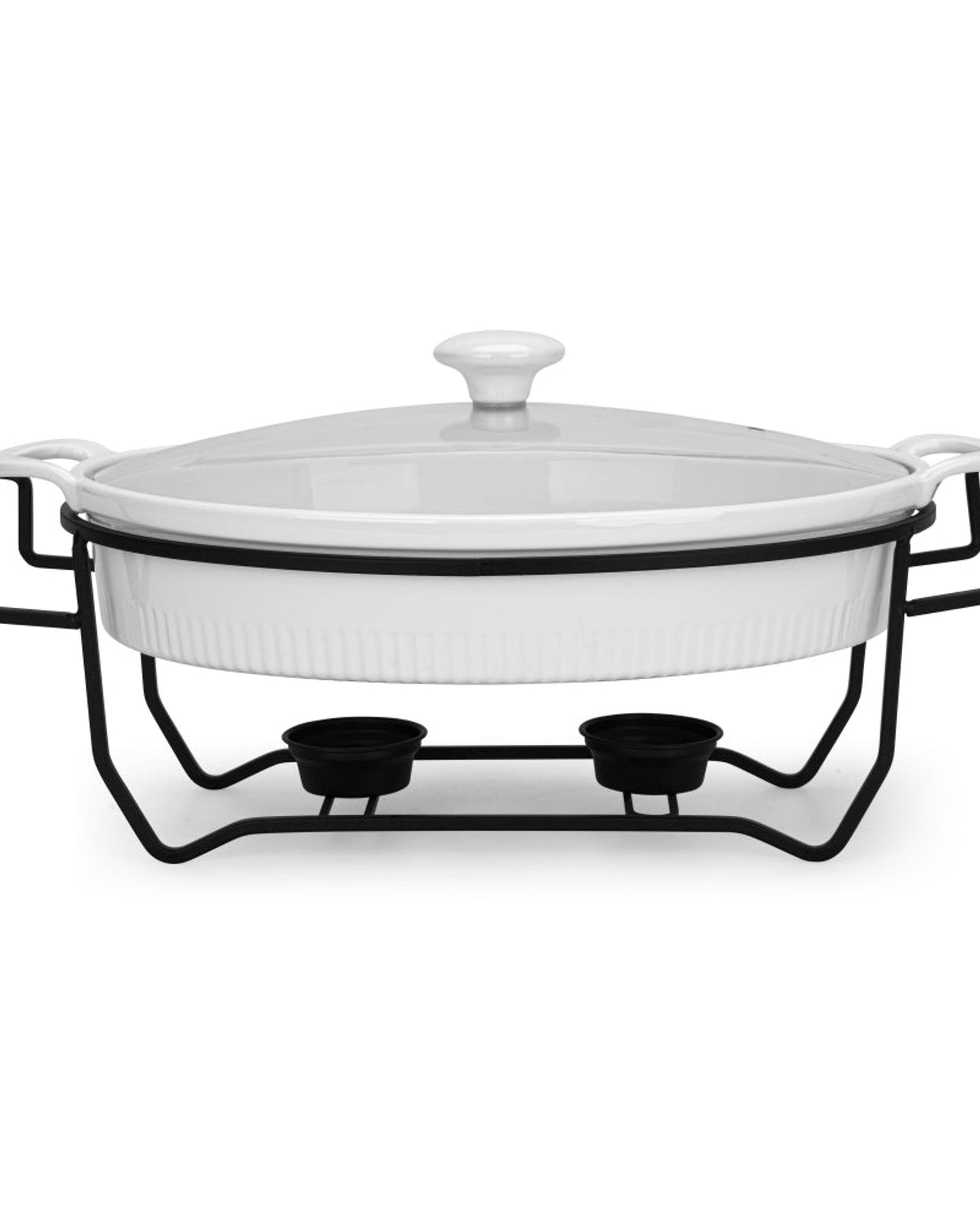 Fissman Chafing Dish Oval Porcelain 2.1L