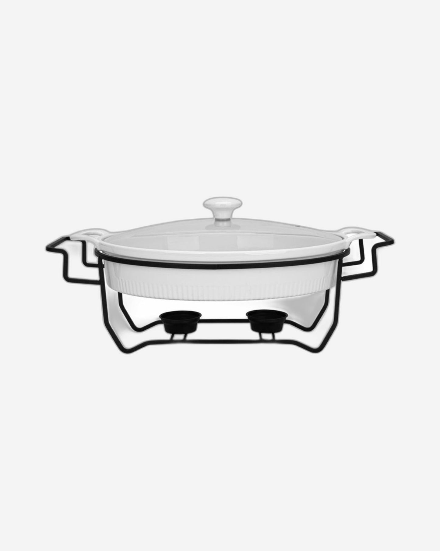 Fissman Chafing Dish Oval Porcelain 2.1L