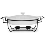 Fissman Chafing Dish Oval Porcelain 2.1L