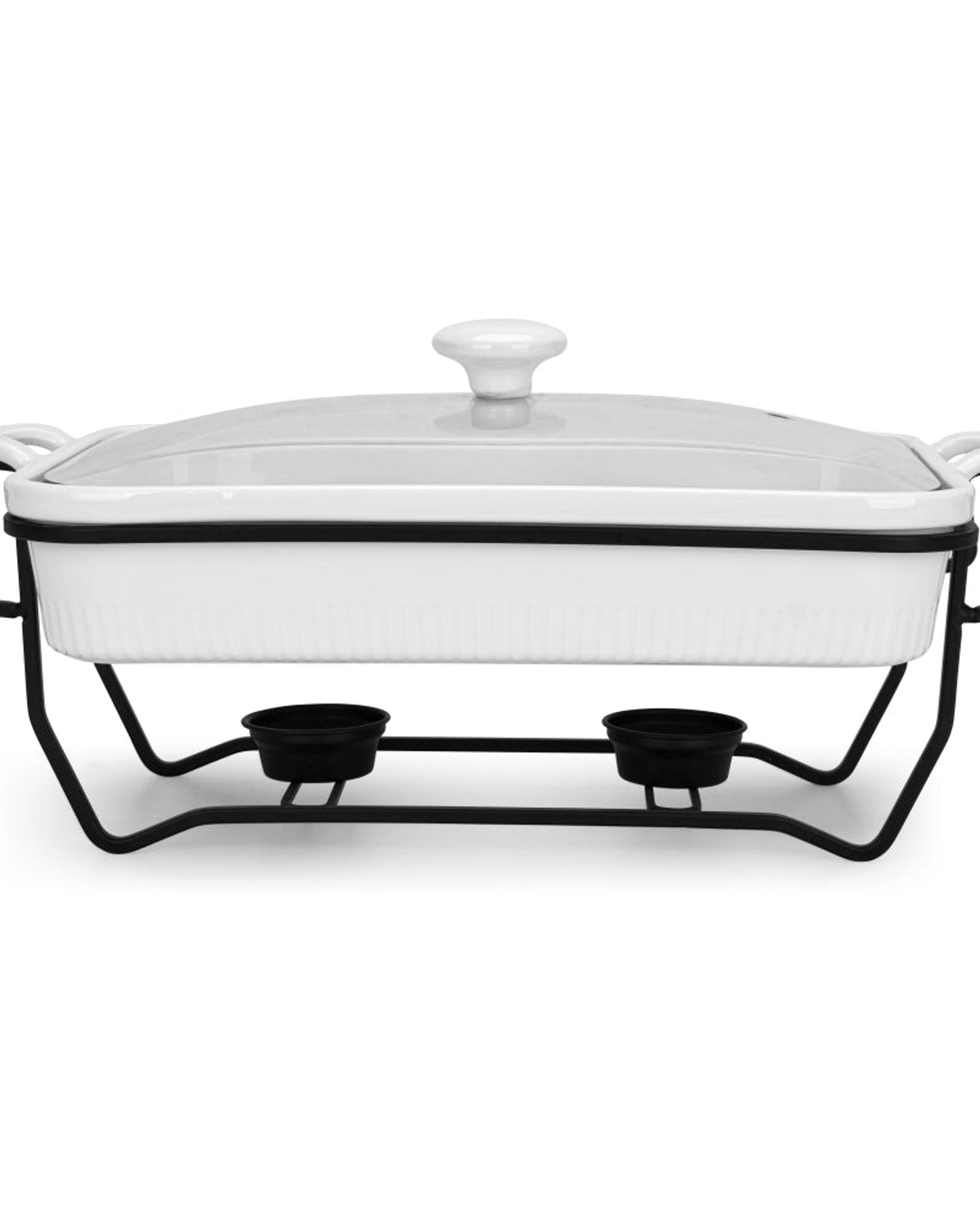 Fissman Chafing Dish Rectangular Porcelain 2.2L