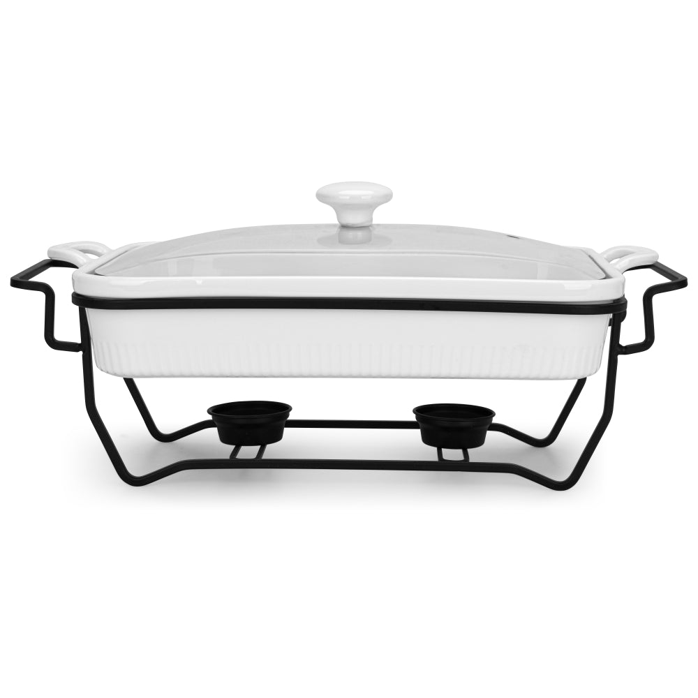 Fissman Chafing Dish Rectangular Porcelain 2.2L