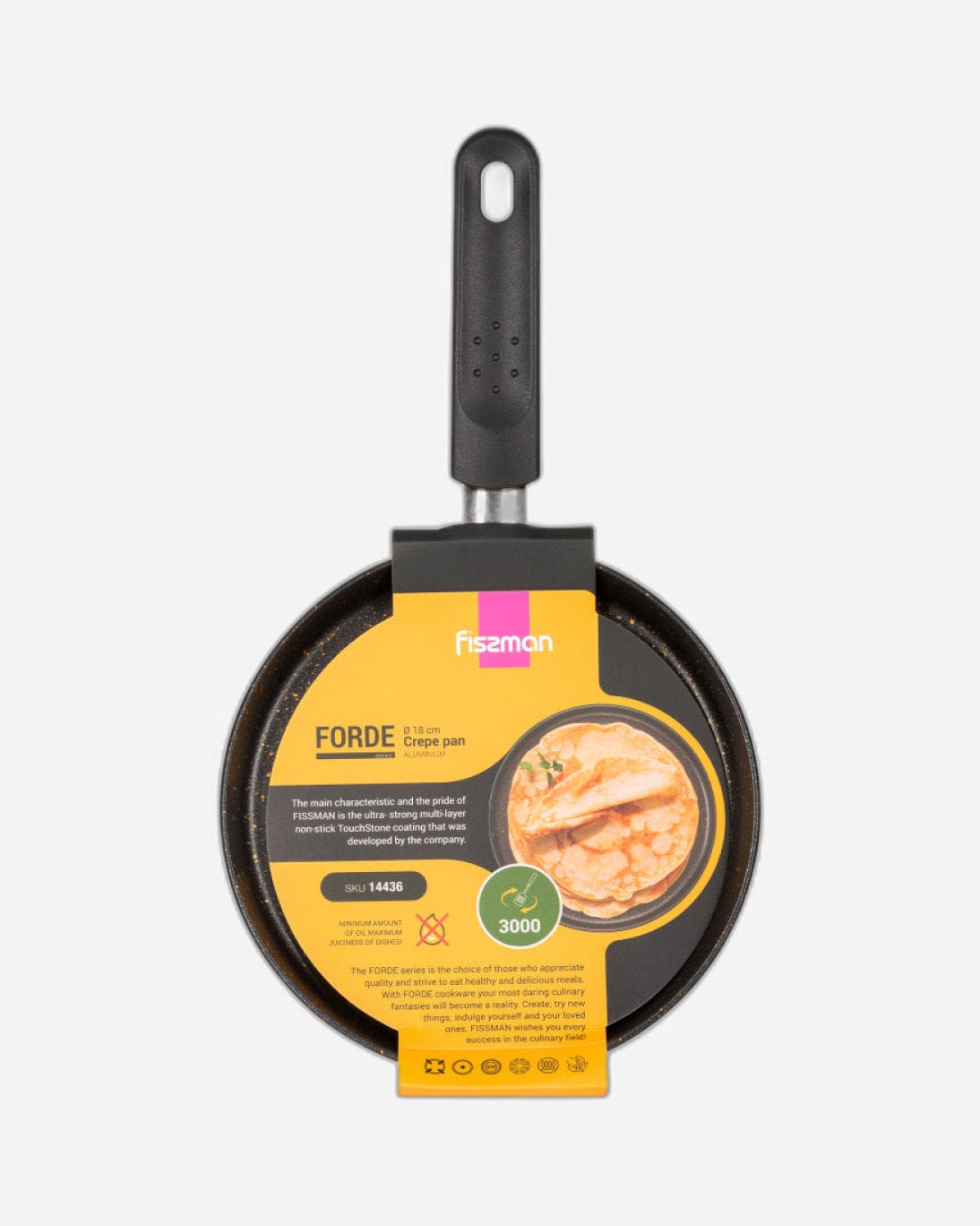 Fissman Crepe Pan Forde Aluminum Non-Stick 18cm