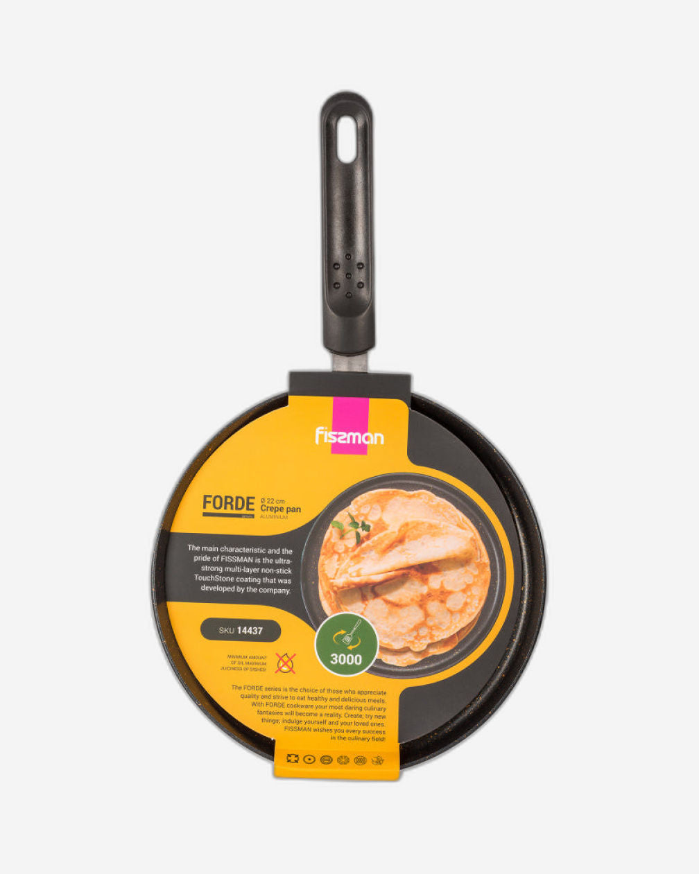 Fissman Crepe Pan Forde Aluminum Non-Stick 22cm