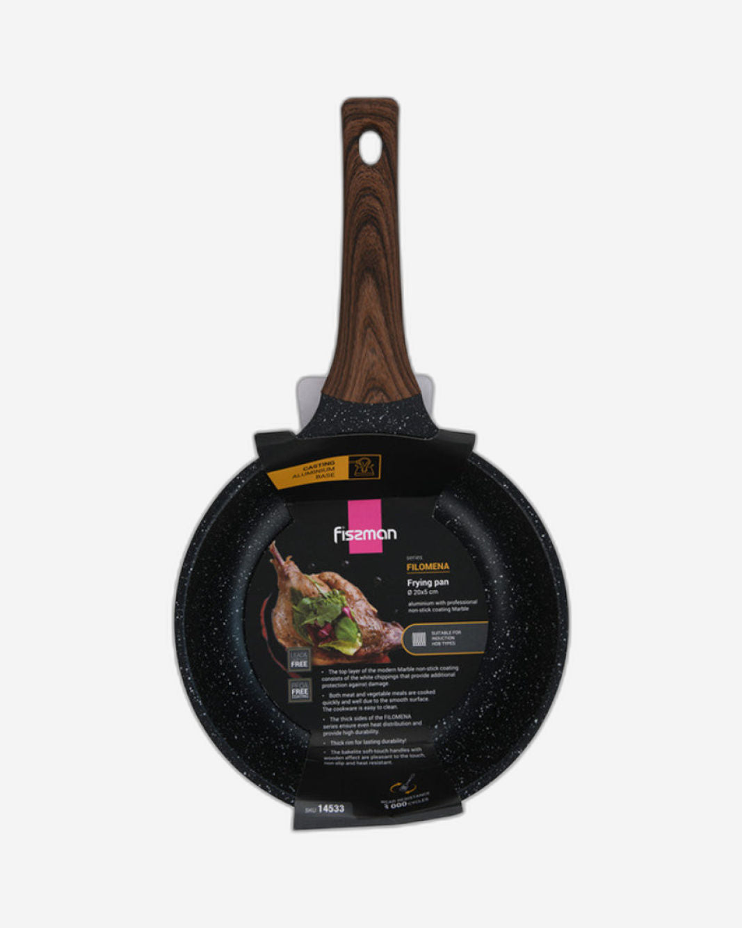 Fissman Frying Pan Filomena Series 20cm with Cast Aluminium and Non-stick Coating