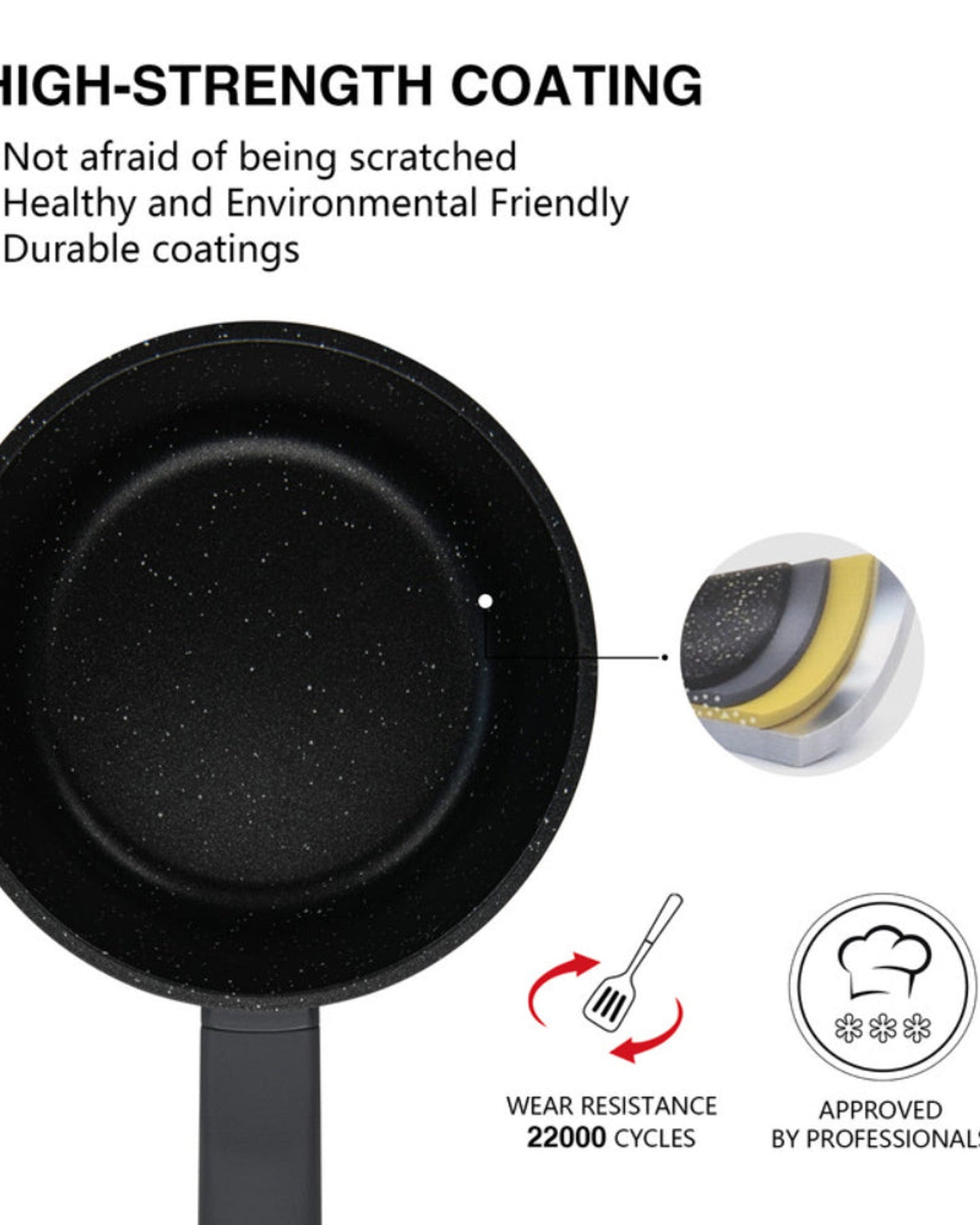 Fissman Saucepan Titanium Pro Aluminum 1.4L Lid