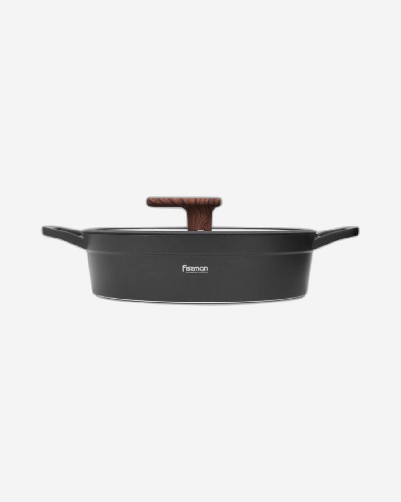 Fissman Shallow Casserole Filomena Series 28cm/3.5LTR with Glass Lid Aluminium with Non-stick Coating