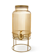 Fissman Glass Beverage Dispenser 5.8LTR with Metal Stand