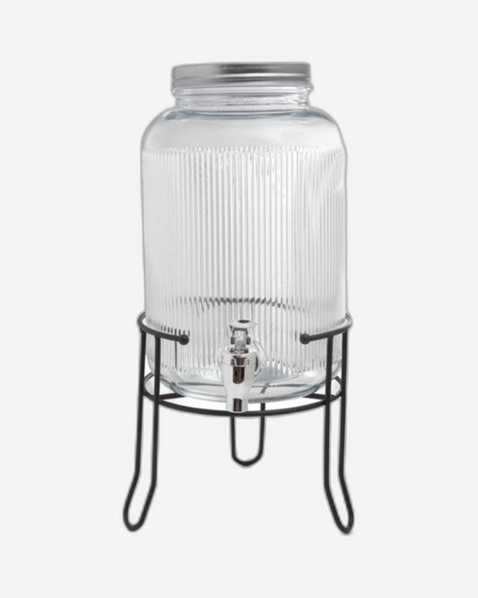 Fissman Beverage Dispenser 3.9LTR With Stand Glass