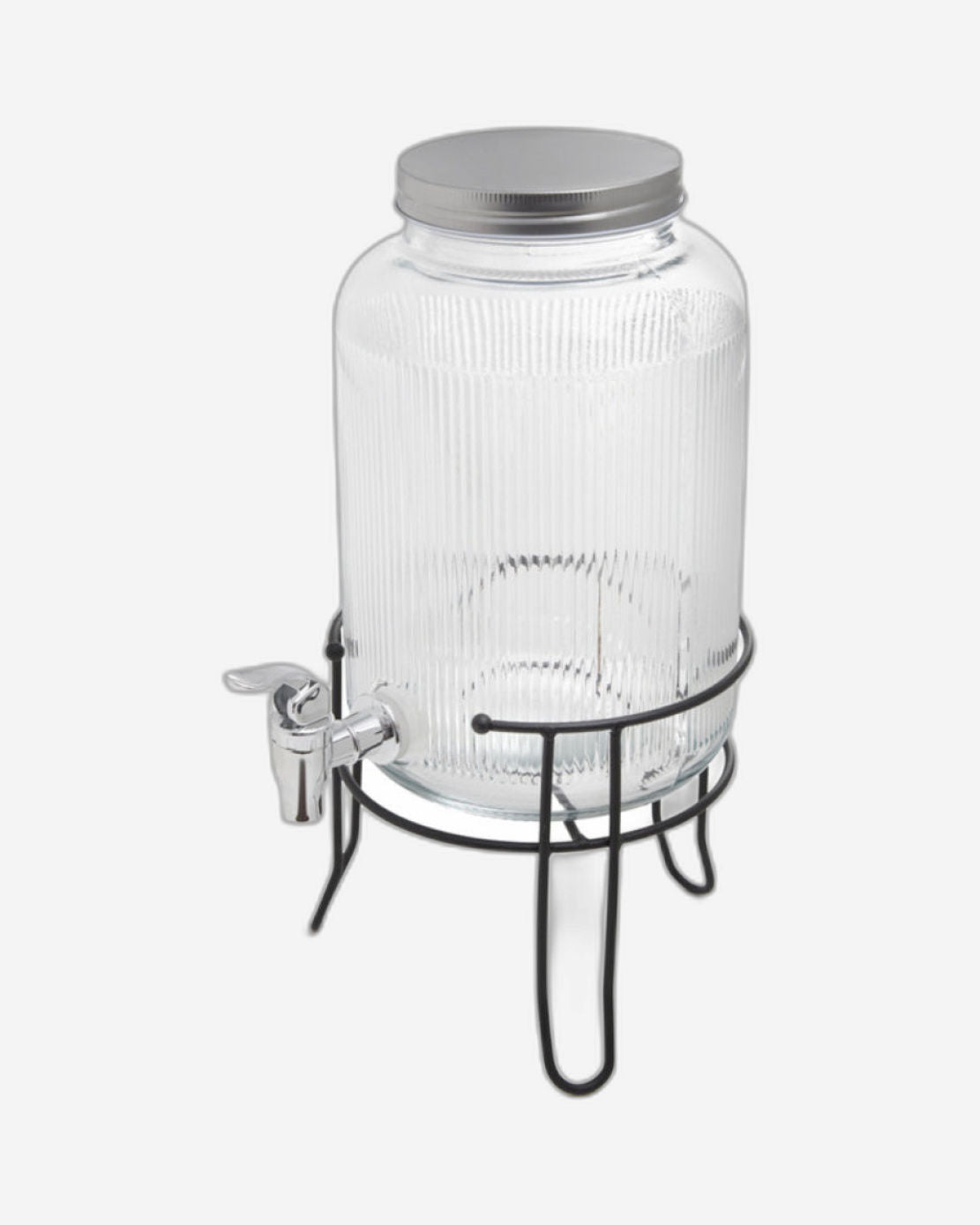 Fissman Beverage Dispenser 3.9LTR With Stand Glass