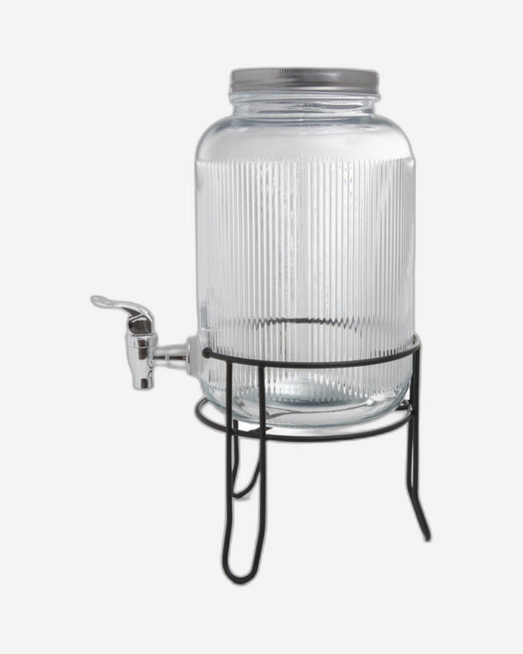 Fissman Beverage Dispenser 3.9LTR With Stand Glass