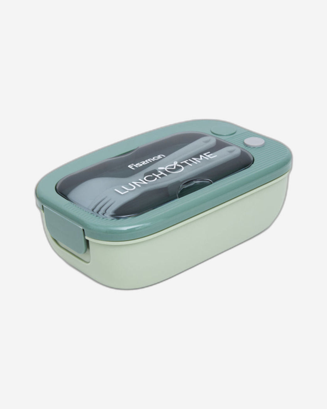Fissman 2-Compartment Lunch Box 20.5cm/1000ml, Color Green Plastic