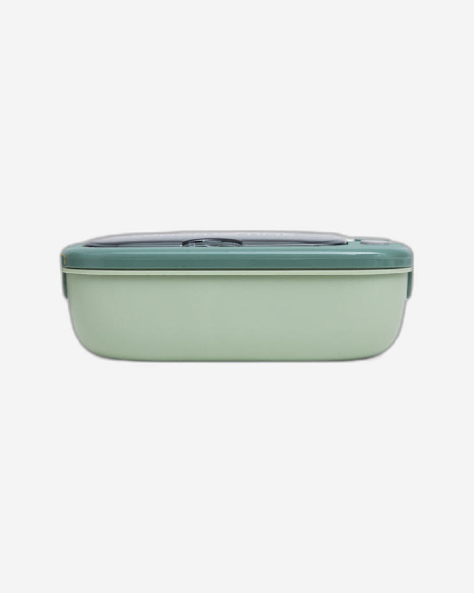 Fissman 2-Compartment Lunch Box 20.5cm/1000ml, Color Green Plastic
