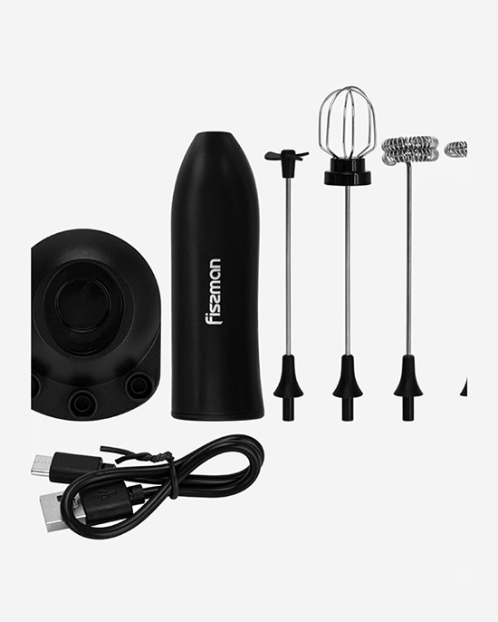 Fissman Milk Frother (Plastic+Stainless Steel)