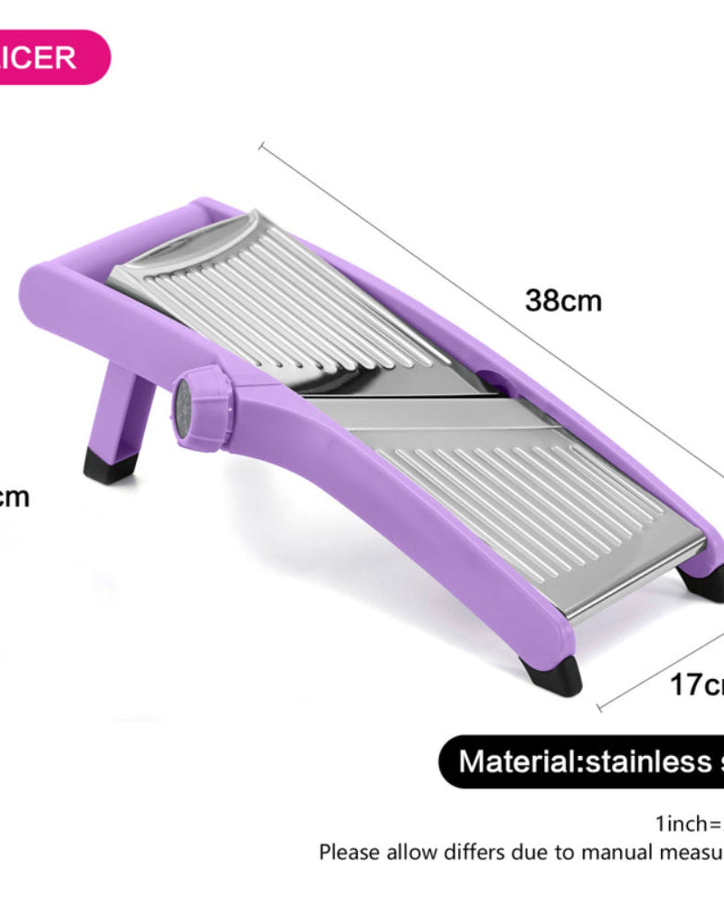 Fissman Mandoline Slicer Profi Purple/Grey/Black