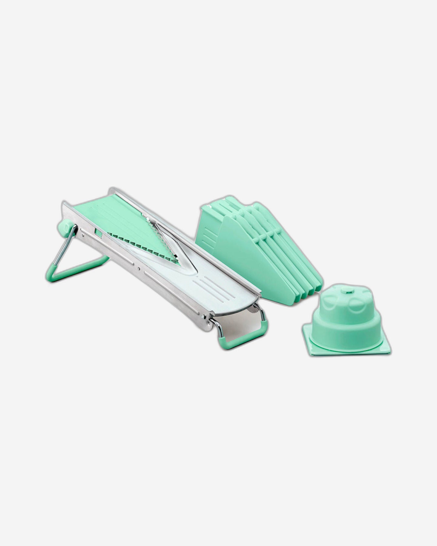 Fissman Mandoline Slicer With 5 Blades Profi White/Green 39?15?14cm