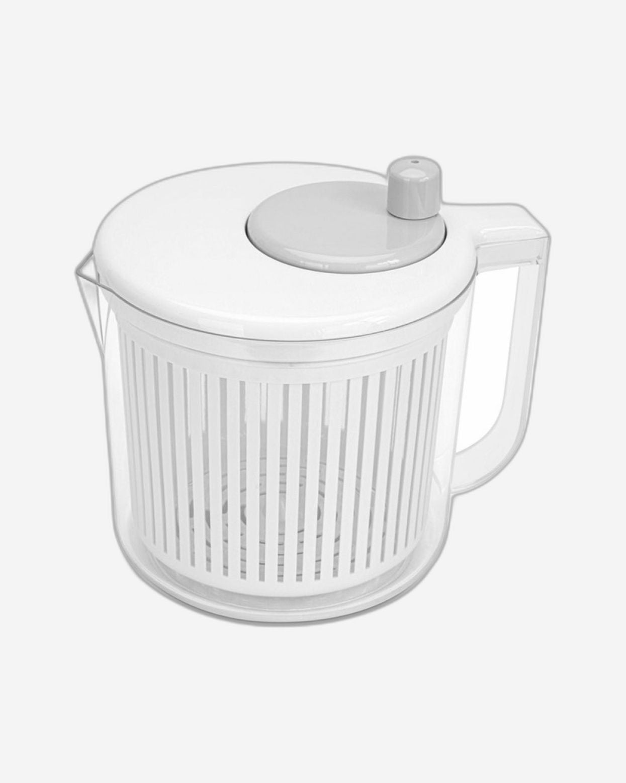 Fissman Salad Spinner Dryer 21cm/2.5LTR Plastic Rotary Vegetable Washer with Bowl