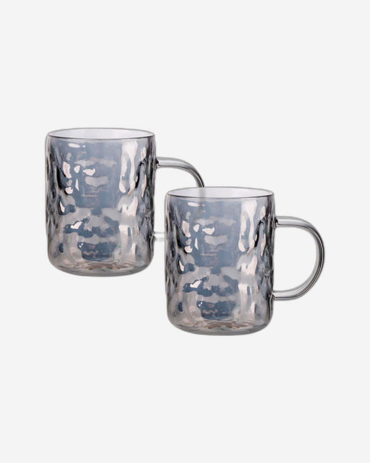 Fissman 2-Piece Cup 270ml (Heat Resistant Glass) Tea Coffee Mugs