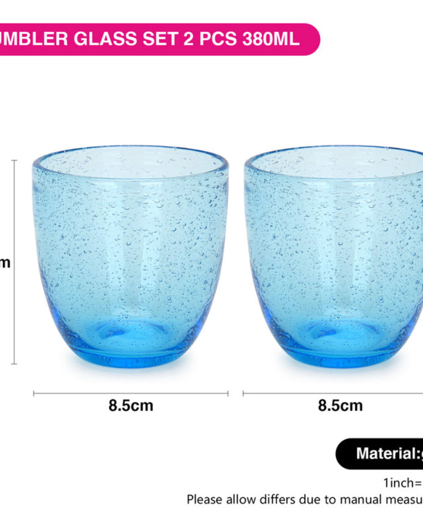 Fissman Tumbler Solid Blue 2Pc