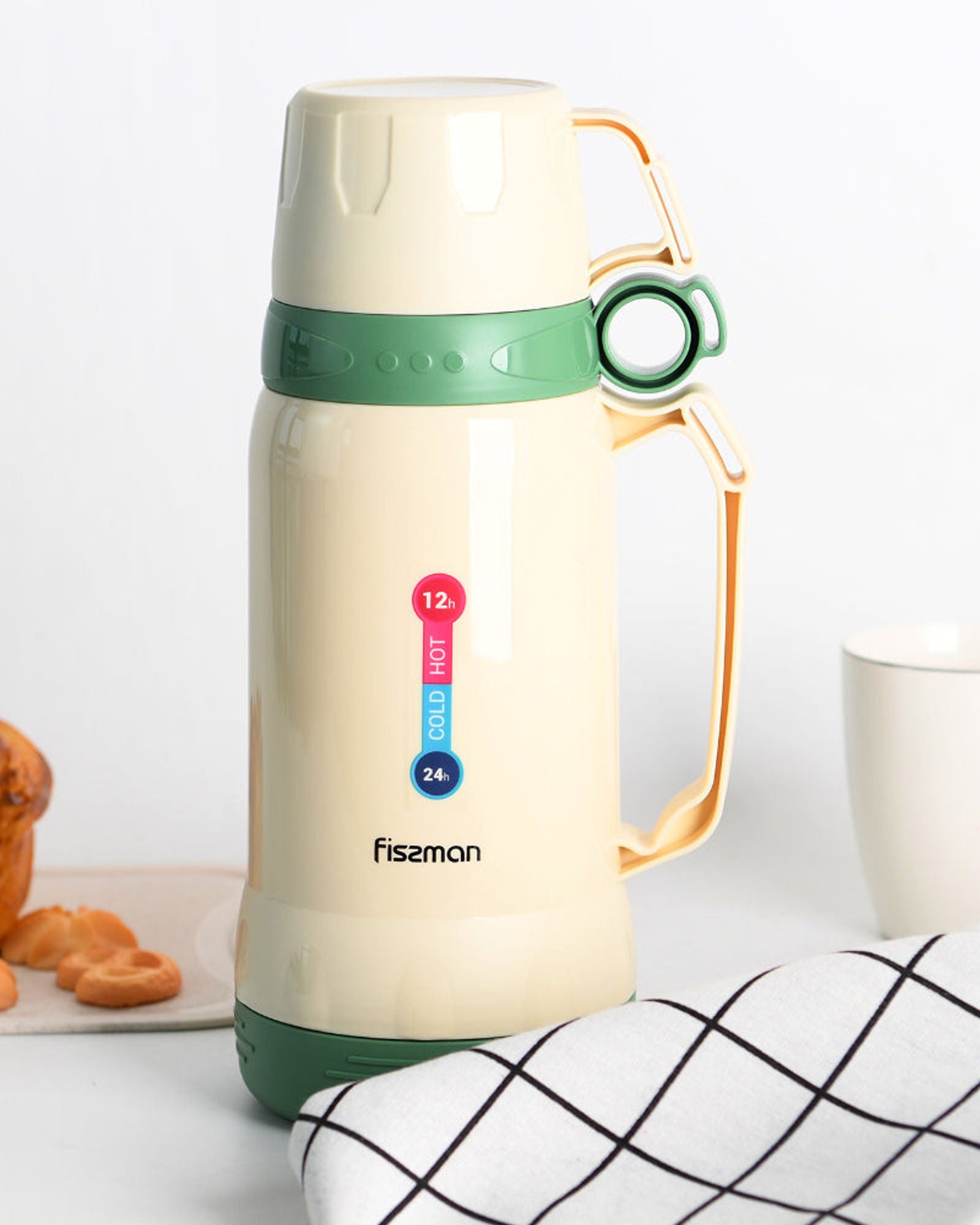 Fissman Thermo Flask Beige/Green