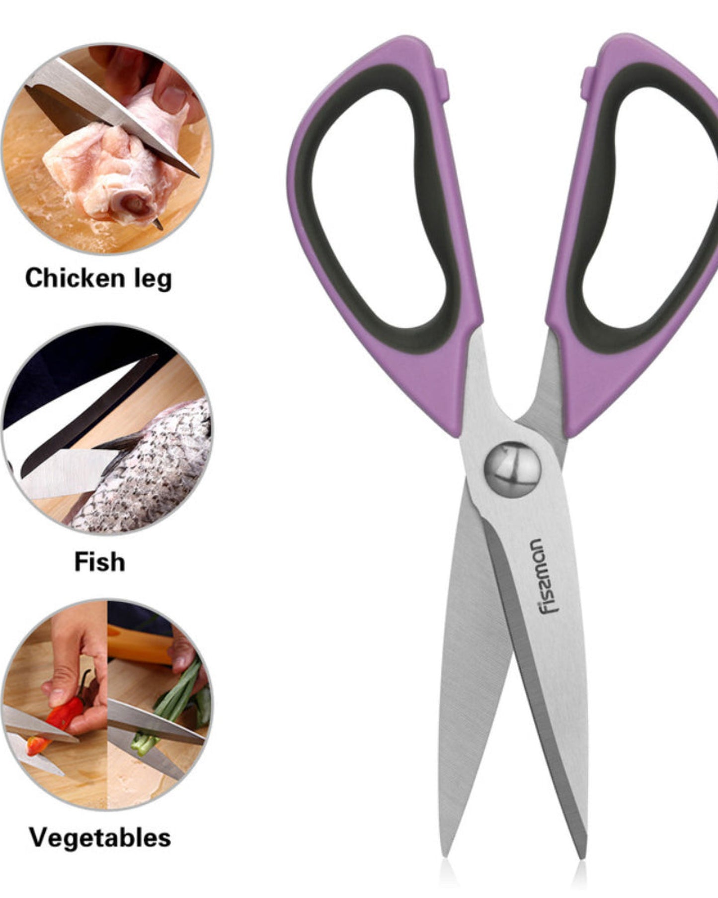 Fissman Scissors Purple/Silver