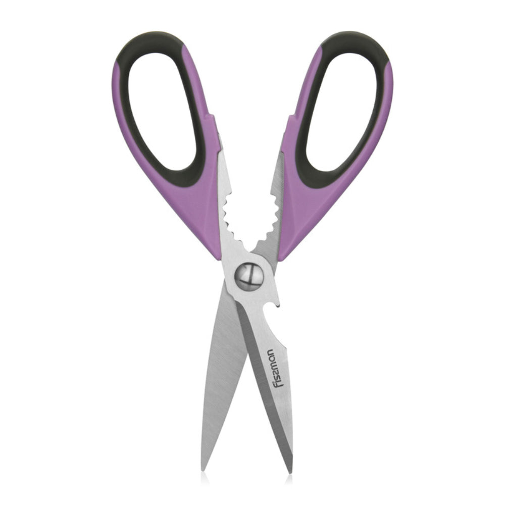 Fissman Kitchen Scissors Purple/Black/Silver 20cm