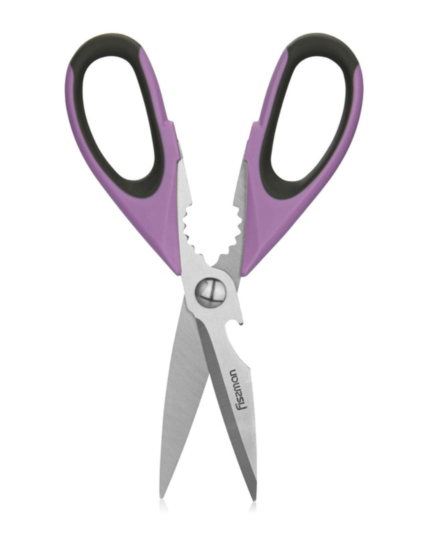 Fissman Kitchen Scissors Purple/Black/Silver 20cm