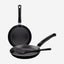 Tramontina Frying Pan Set 3Pc Black