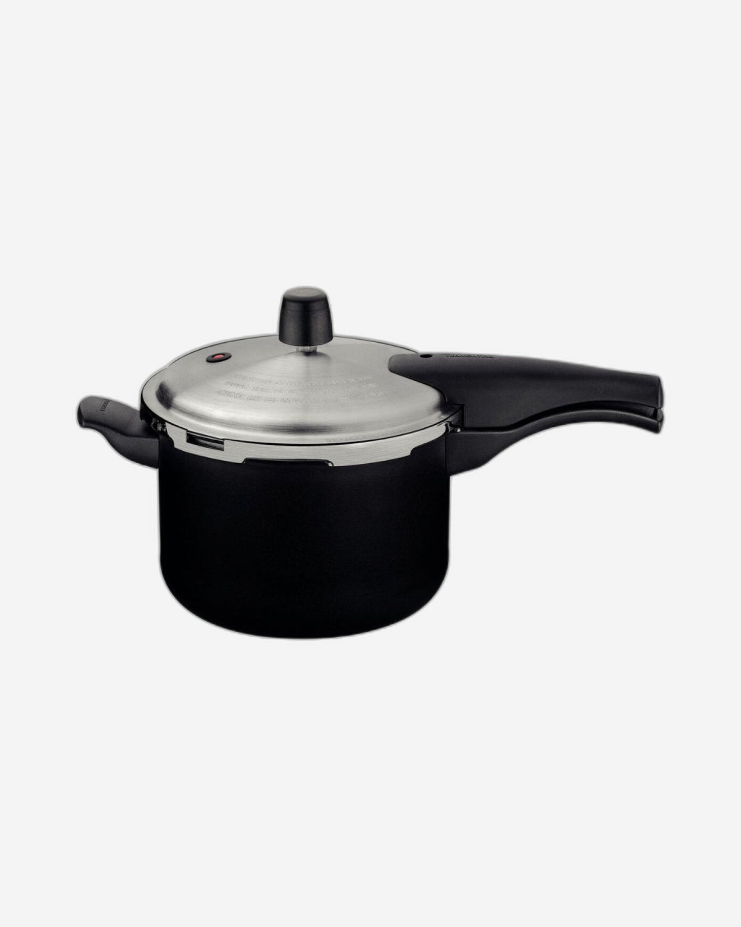 Tramontina Since 1911 Made In Brazil Tramontina Vancouver Effect Black Aluminum Pressure Cooker With Interior And Exterior Starflon Max Nonstick Coating, 20 Cm, 4.5 L
