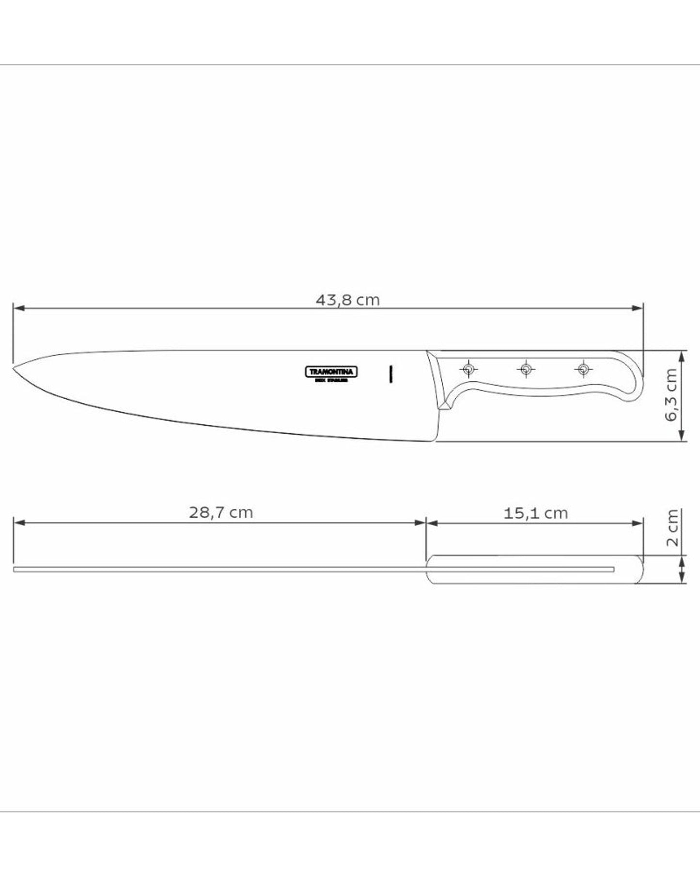 Tramontina Kitchen Knife 12Inch Red