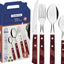 Tramontina Polywood Flatware Set 24Pc Red