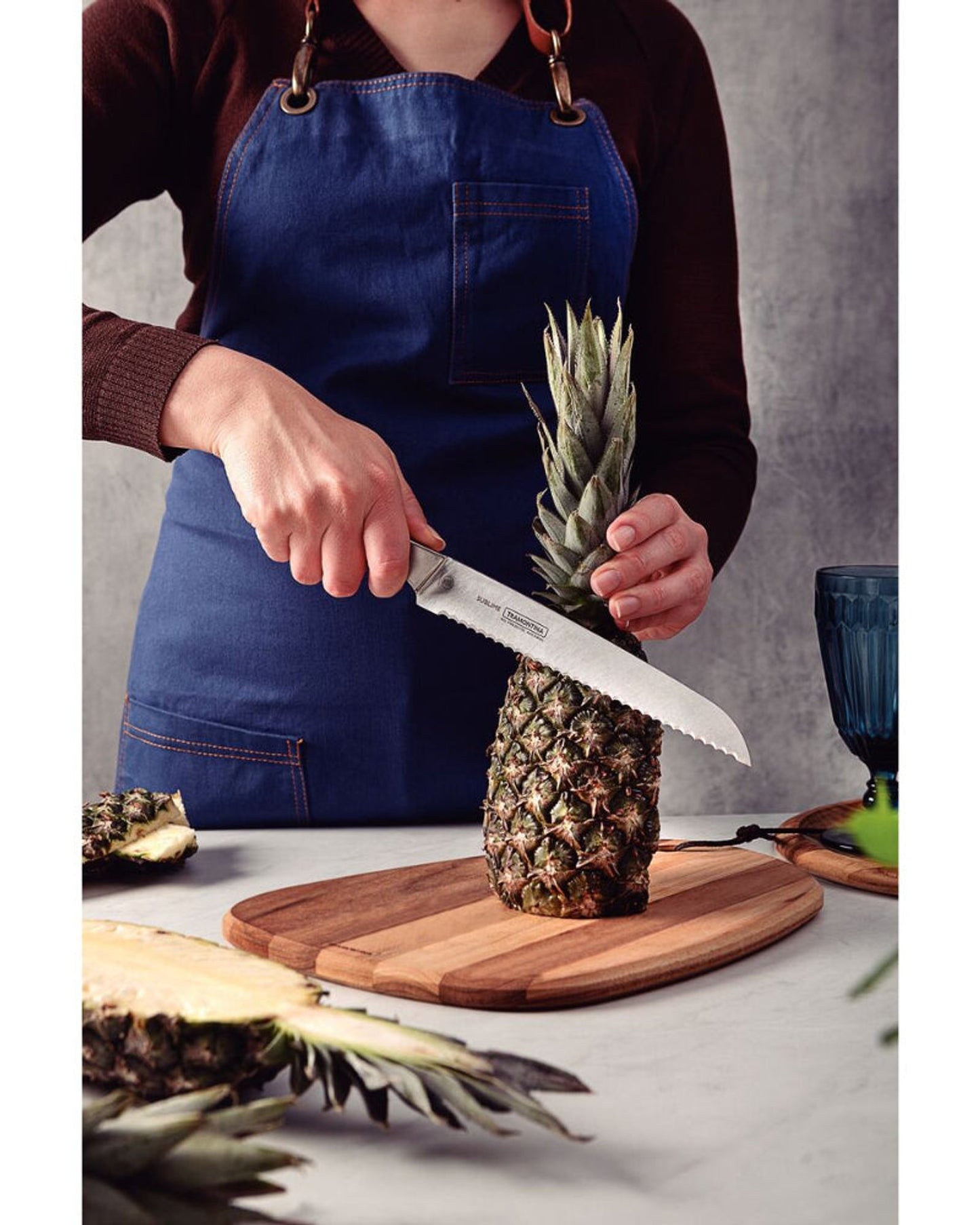 Tramontina Since 1911 Made In Brazil Tramontina Sublime Stainless-Steel Bread Knife 8"