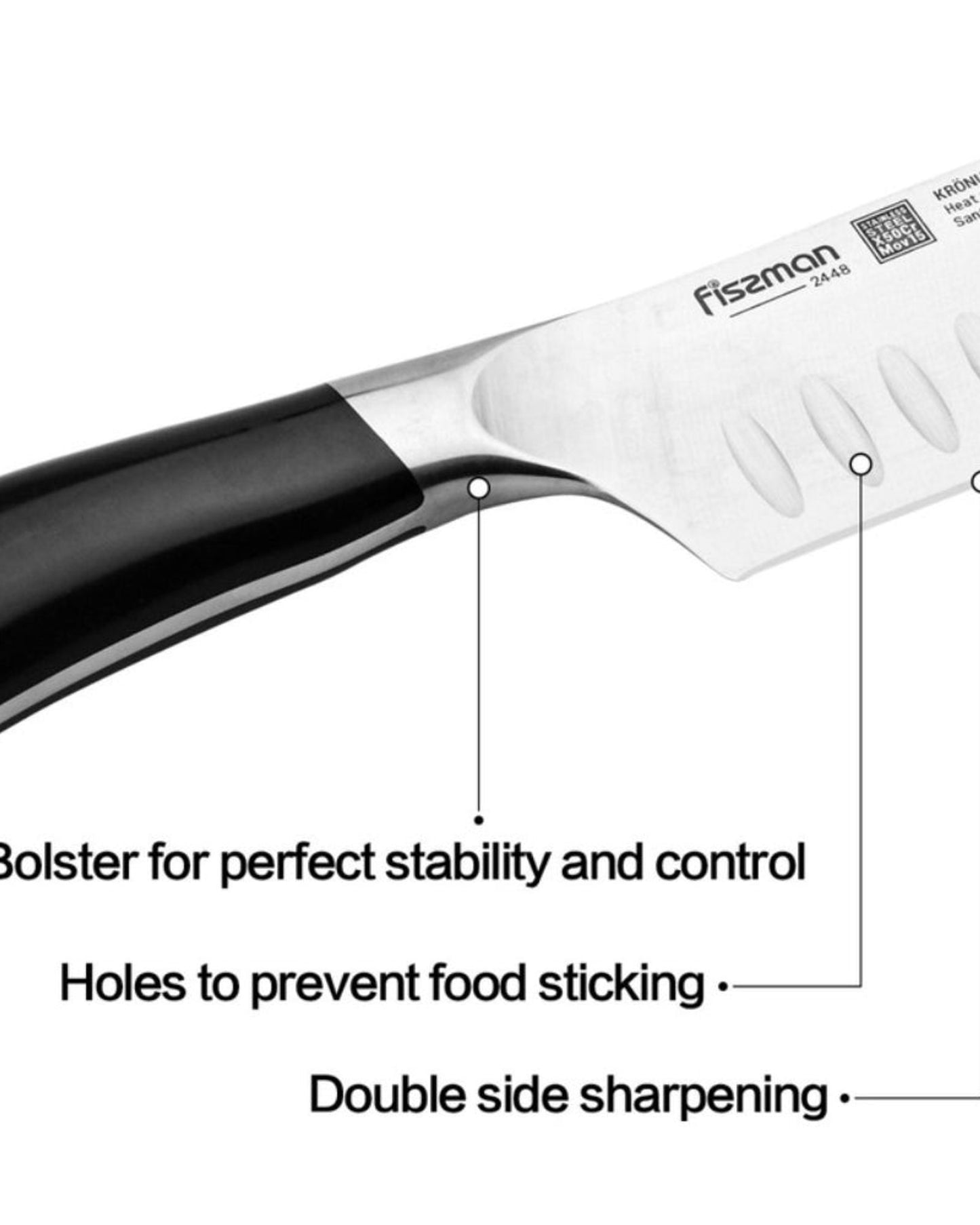 Fissman Santoku Knife Kronung 7Inch