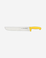 Since 1911 Made in Brazil Tramontina Professional Meat Knife with Stainless-Steel Blade and Yellow Polypropylene Handle 12"