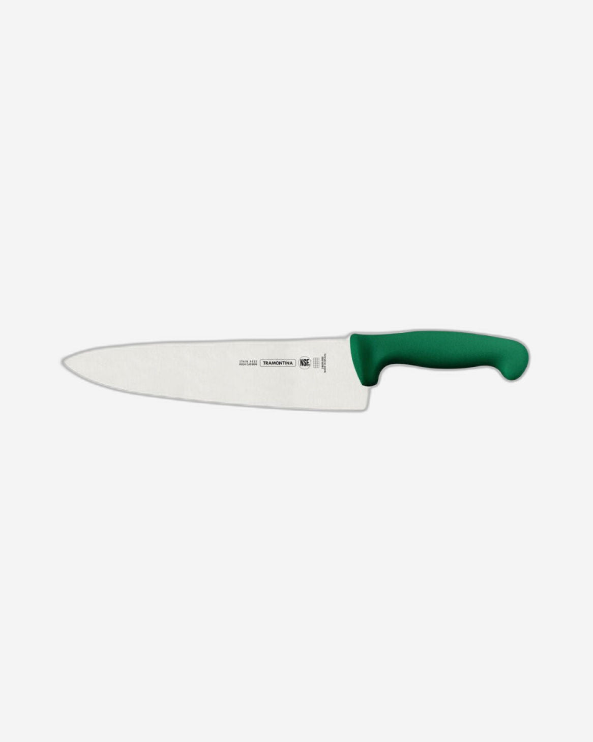 Tramontina Since 1911 Made In Brazil Tramontina Professional Meat Knife With Stainless-Steel Blade And Green Polypropylene Handle 10"