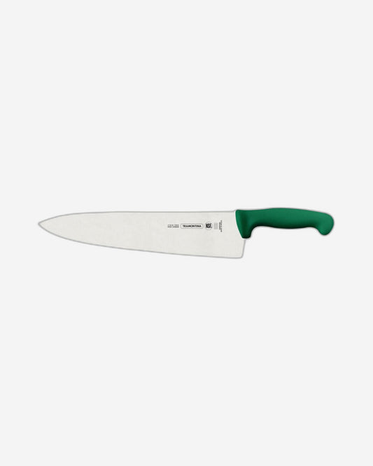 Tramontina Since 1911 Made In Brazil Tramontina Professional Meat Knife With Stainless-Steel Blade And Green Polypropylene Handle 12"