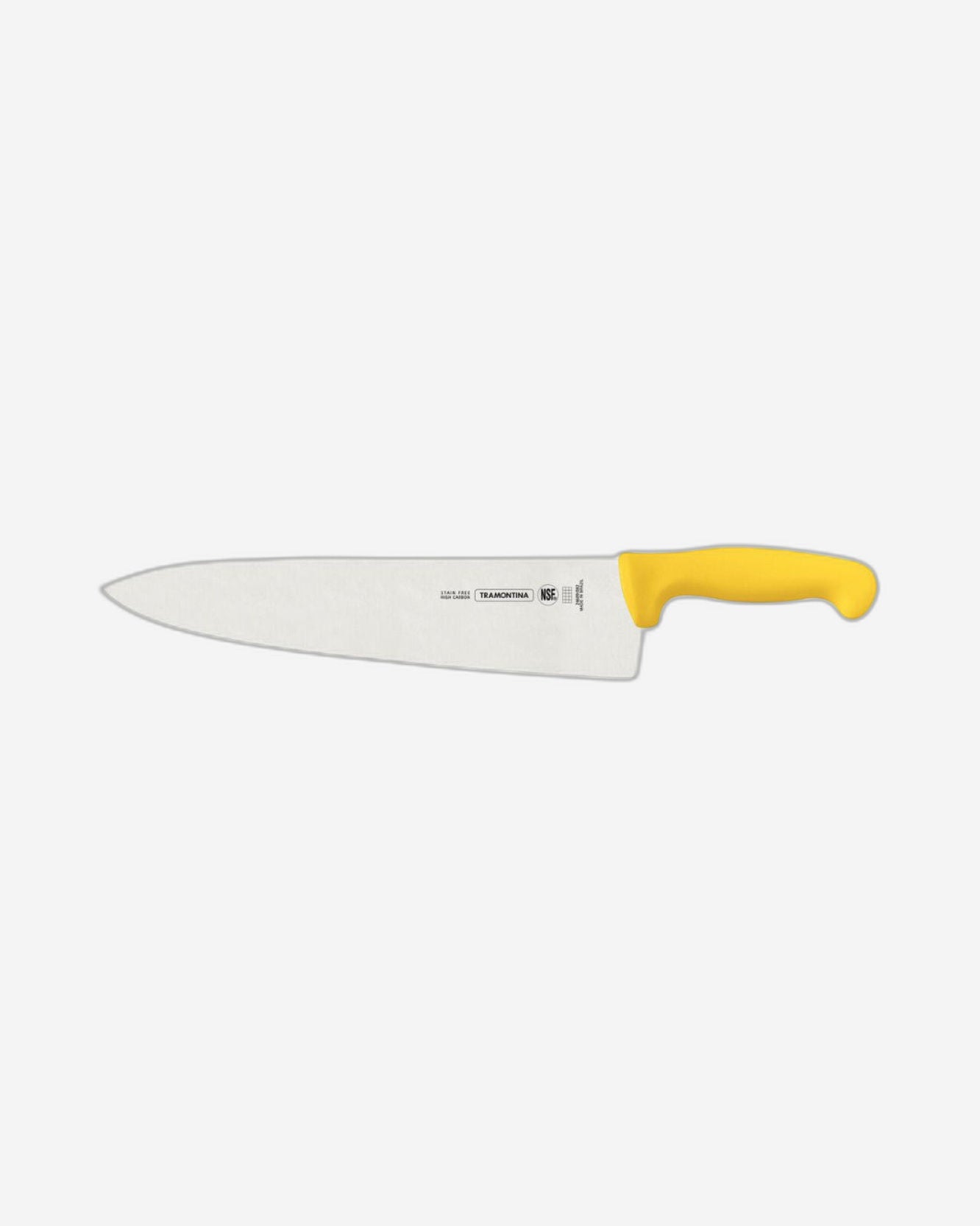 Tramontina Since 1911 Made In Brazil Tramontina Professional Meat Knife With Stainless-Steel Blade And Yellow Polypropylene Handle 12"