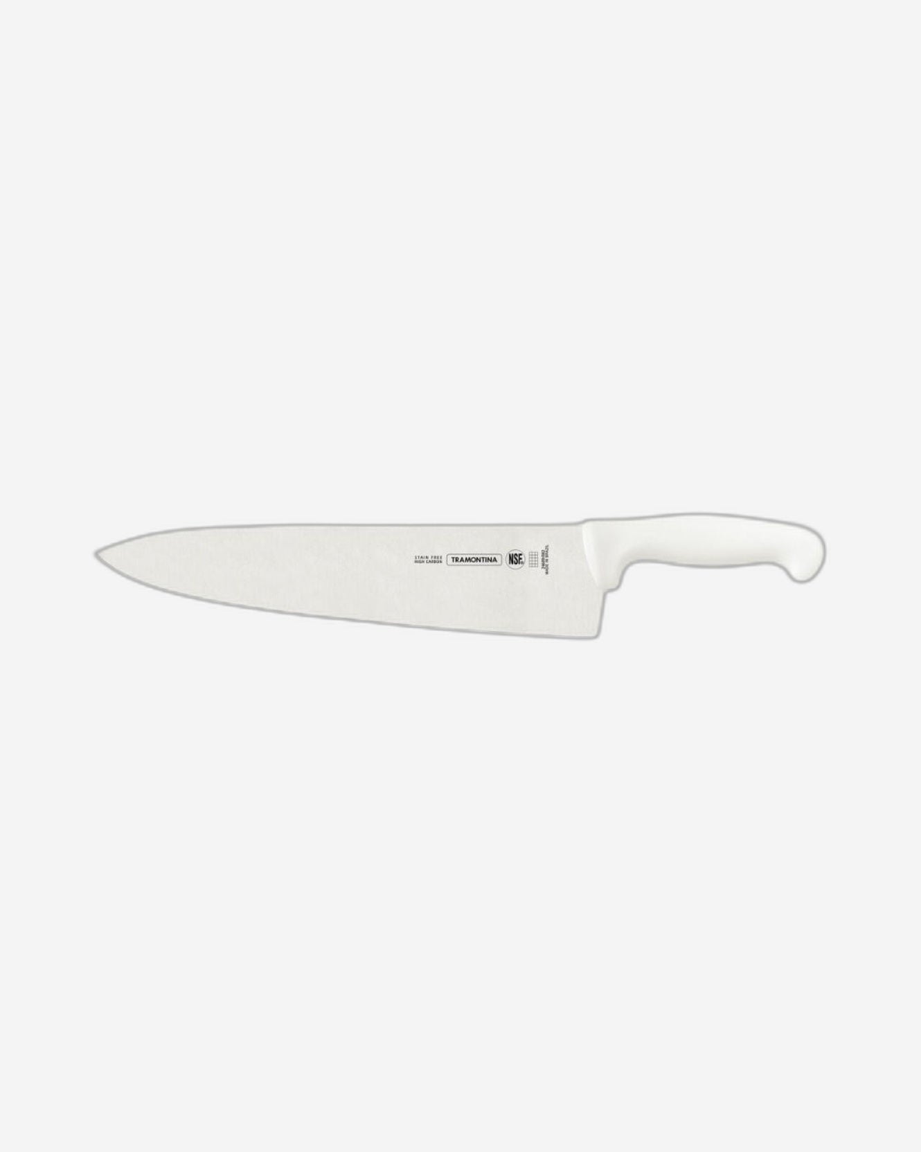 Tramontina Since 1911 Made In Brazil Tramontina Professional 12" Meat Knife With Stainless-Steel Blade And White Polypropylene Handle