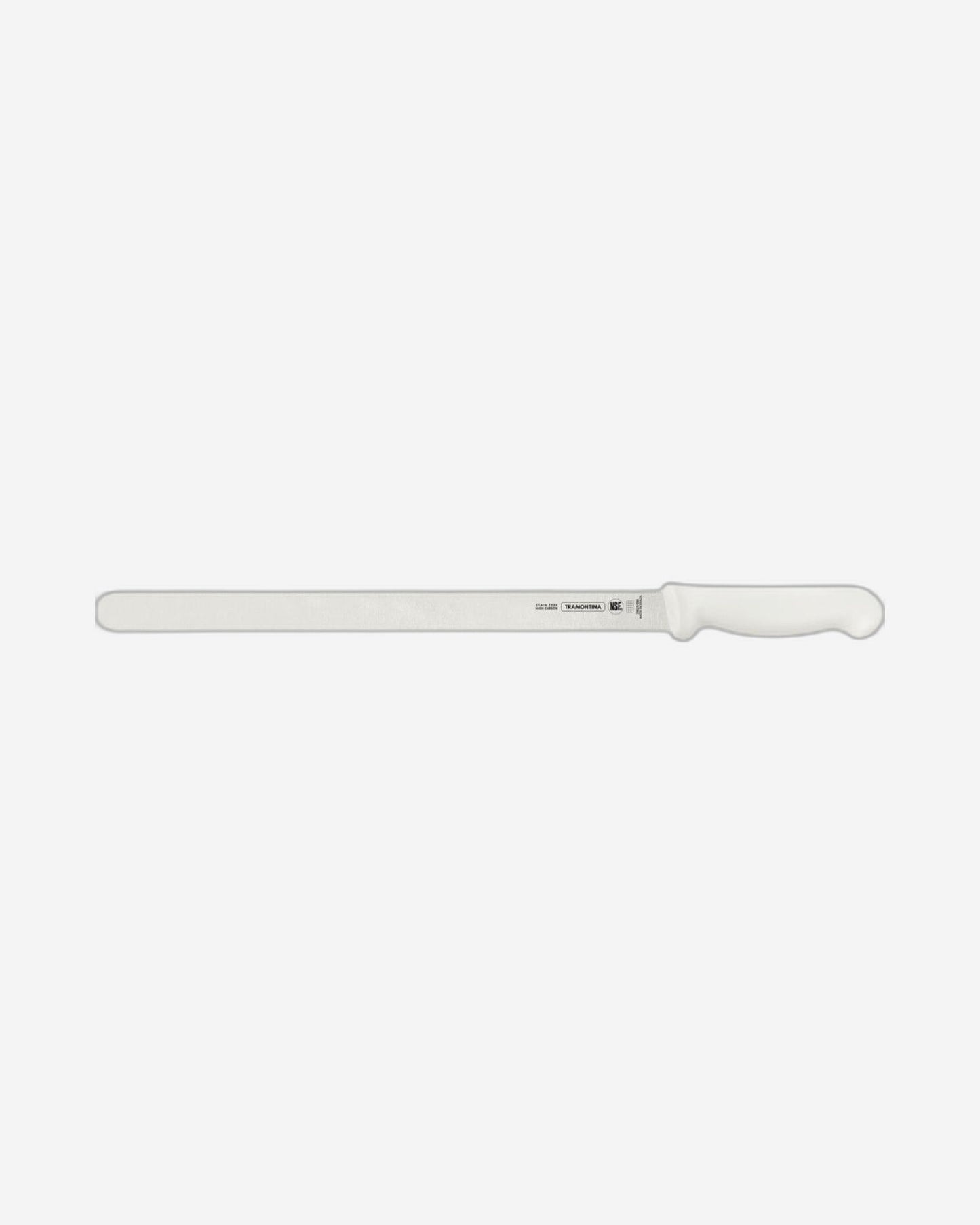 Tramontina Since 1911 Made In Brazil Tramontina Professional Ham Knife With Stainless-Steel Blade And White Polypropylene Handle 16"
