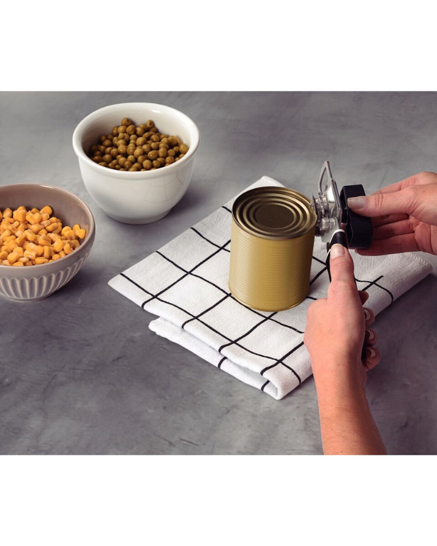 Tramontina Since 1911 Made In Brazil Tramontina Utilitá Stainless-Steel Can Opener With Black Polypropylene Handle