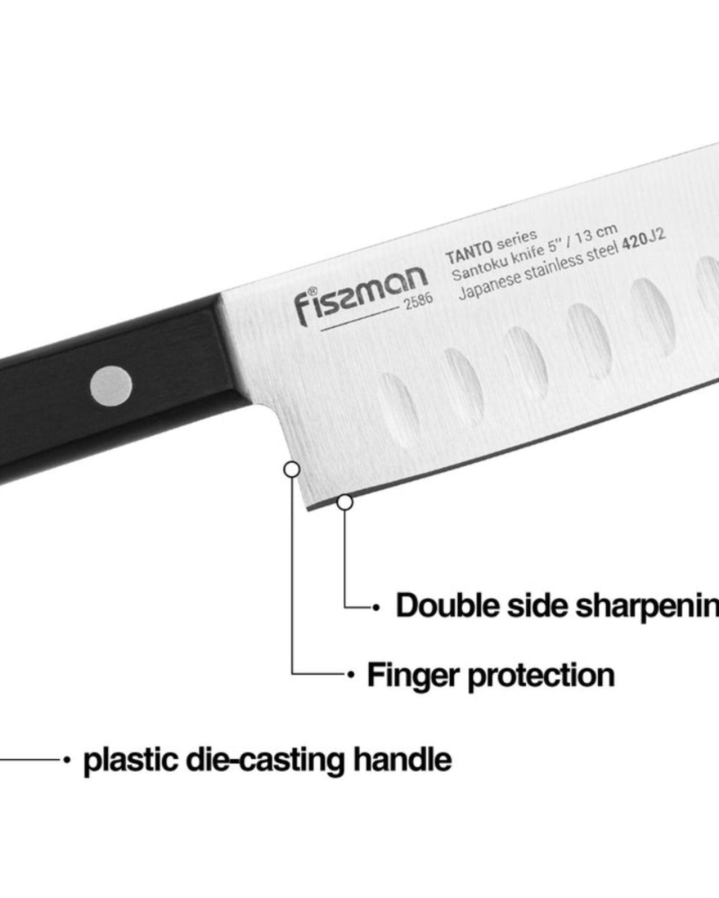 Fissman Santoku Knife Tanto 13cm