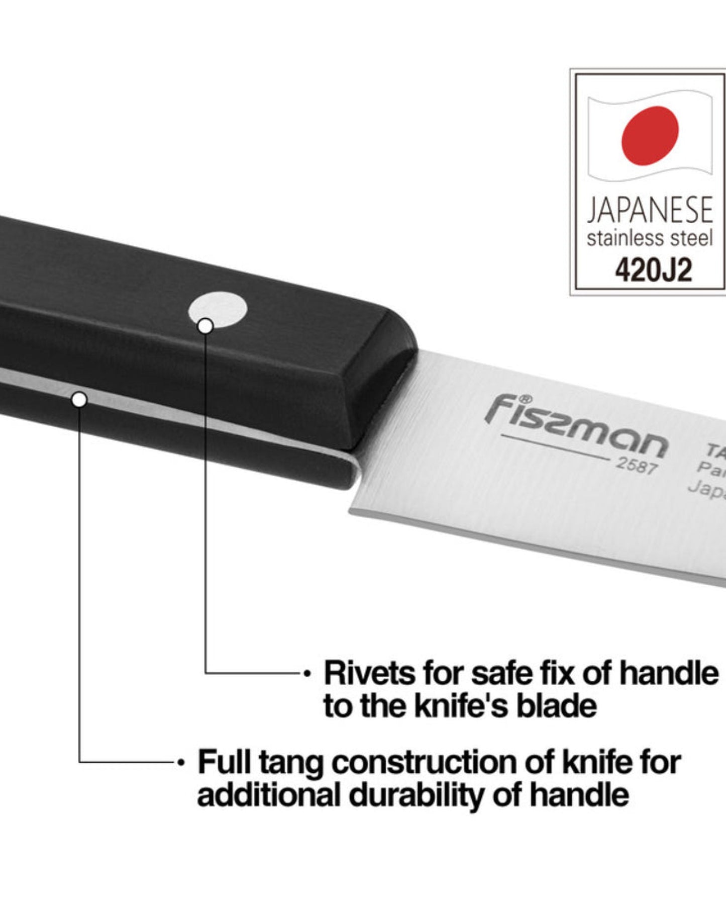 Fissman 3.5Paring TANTO (3Cr13 steel)