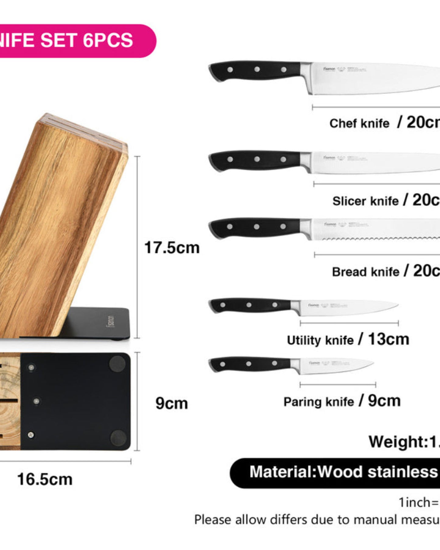 Fissman Knife Akamatsu 6Pc