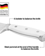 Fissman 7'' Santoku Knife Bonn (X50CrMoV15 steel)